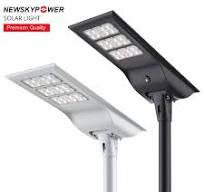 High Bright 40W Integrated Outdoor LED Lamp MPPT Controller Solar Street  Light with Lithium Battery
