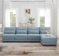 Amazon.com: KEVINSPACE 120" Convertible Sectional Sofa Couch ...