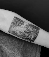 Small Birth Of Venus Tattoo Fineline Tattoo Jakub Nowicz On Instagram The Birth Of Venus By Sandro Botticelli Micro Version Macbook Touch Pad Tatoo Ideias De Tatuagens Tatuagens