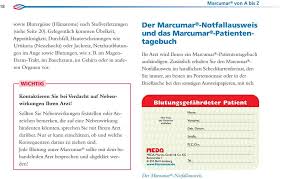 Marcumar® 3 mg 98 st für nur € 25. Dr Med Hannelore Rott Gut Leben Mit Gerinnungshemmern Ein Patientenratgeber Pdf Free Download