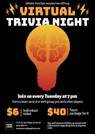 Do you know these leaves? Customize Free Trivia Night Flyers Online