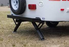 Prior to 2019, casitas came with single leg rear stabilizers and relied on the single front jack to hold up the front. Rear Stabilizer Jack Kit Scamp Trailers