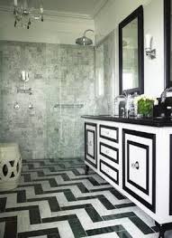 Black And White Marble Porcelain Tile Chevron Floor White Marble Bathrooms White Marble Floor White Bathroom Designs