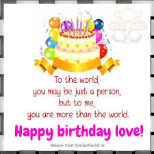 Happy Birthday Love Wishes In English Messages Smileworld We have birthday shayari collection here on this site which is very useful to you. happy birthday love wishes in english messages smileworld