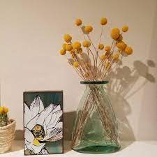 I Love Billy Balls Craspedia Such A Fun Pop Of Yellow Drieddecor Com Billy Balls Dried Flower Bouquet Larkspur Flower
