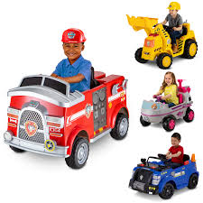 Nickelodeon S Paw Patrol Marshall Rescue Fire Truck Ride On Toy By Kid Trax Walmart Com