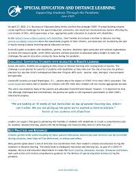 Maybe you would like to learn more about one of these? Special Education And Distance Learning Parent Recommended Policy Ideas For State And District Leaders