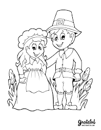 The pilgrims or settlers departed from. Thanksgiving Coloring Book Pages For Kids
