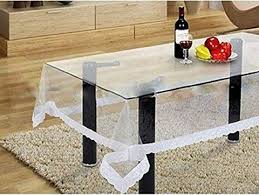 The tablecloths are small that can be used as placemat or to cover a nightstand, to cover your coffee table or to cover your dining table. Buy Kuber Industries Pvc 4 Seater Transparent Centre Table Cover White Online Shop Home Garden On Carrefour Uae