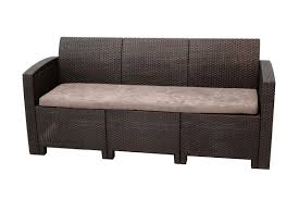 Диван трехместный b:rattan Arizona, венге (3-х местная подушка) для сада и  дачи купить в Москве с доставкой по России, доступная цена, продажа со  склада | Цены, фото, размеры