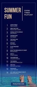 Summer Fun Good Times Playlist Pcos Living Summer Songs Playlist Summer Playlist Pop Music Playlist