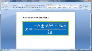 Cara mudah menulis soal matematika di word buku panduan praktikum ms word 20072 cara menulis rumus matematika di microsoft word 2007 dan equation cara menulis rumus matematika di microsoft word 2007 dan equation setting pembuatan soal dengan mocrosoft word 2007 cara membuat persamaan equation di powerpoint computer 1001 cara menulis rumus matematika di microsoft word 2007 dan Belajar Microsoft Word 2007 Cara Membuat Insert Persamaan Matematika Math Equations Di Ms Word 1 Youtube