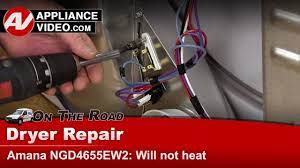Clothes dryer was not heating. Amana Whirlpool Kenmore Dryer Not Heating Diagnostic Repair Youtube