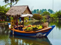 Image result for floating market lembang