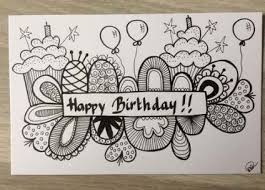 Drawing Happy Birthday Card For Mother 53 Trendy Birthday Karte Malen Birthday Card Drawing Happy Birthday Doodles Birthday Doodle