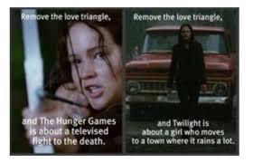 Remove The Love Triangle Hunger Games Twilight Hunger Games Humor Hunger Games Funny Games
