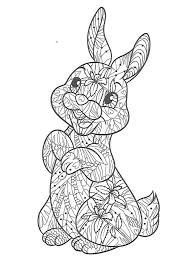 Cute bunny to print coloring pages are a fun way for kids of all ages to develop creativity focus motor skills and color recognition. Free Rabbit Coloring Pages For Adults Printable To Download Rabbit Coloring Pages