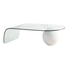 Awesome high quality curved glass coffee tables with viva modern view photo 46 of 50. Glass And Plaster Ball Coffee Table Modern Glass Coffee Table Coffee Table Glass Table Living Room