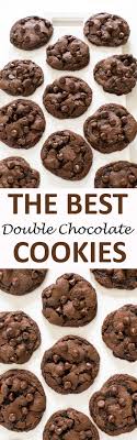 The Best Double Chocolate Chip Cookies Chef Savvy Recipe Double Chocolate Chip Cookies Desserts Dessert Recipes