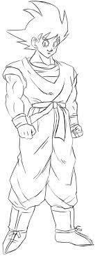 How To Draw Goku From Dragon Ball Z With Easy Step By Step Drawing Tutorial How To Draw Step By Step Drawing Tutorials