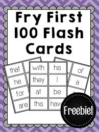 The method implies memorizing high frequency words. Freebie Fry First 100 Sight Word Flash Cards Freebie These Printable Sight Words Can Be Used Sight Word Flashcards Sight Word Cards Sight Words Printables