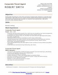 corporate travel agent resume samples