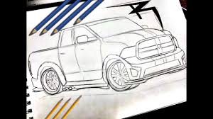 Como Dibujar Un Auto Dodge Ram Youtube Linda imagen de un caracol animado para ser coloreado por los ninos, puedes imprimir esta linda imagen en cualquier hoja, darsela a tu pequeno hijo, sobrino, o alumno junto con algunos crayones, para que pase un rato muy divertido pintando y conociendo sobre los pequenos animales que habitan. como dibujar un auto dodge ram
