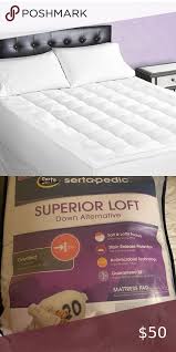 Sertapedic Superior Loft Down Alternative Overfill Sertapedic Superior Loft Down Alternative Mattress Pad Ov Mattress Pad Queen Mattress Pad Good Night Sleep