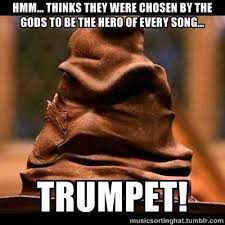 The Music Sorting Hat What Does It Mean By Thinks Marching Band Humor Band Jokes Band Humor