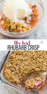Rhubarb Crisp In 2020 Rhubarb Recipes Easy Rhubarb Recipes Rhubarb Desserts