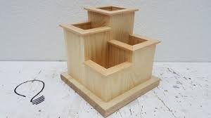 The pocket holes are on the horizontal pieces, and they help hold the entire thing together. Multi Tier Plant Stand Youtube