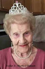 Obituary and Celebration of Life for Esther A. Dawson of Cadillac