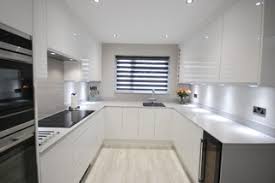 Featuring a black color and gloss finish, this paint is designed for use both indoors and outdoors. White Gloss J Pull Contemporary Kitchen With Light Grey Quartz Worktop Modern Kitchen Other By Lords Houzz Ie