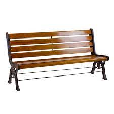 Eine bank im park, vor dem haus. Holz Metall Gartenbank 3 Sitzer Sitz Bank Parkbank Metallbank Stabilo Mehr Als Nur Baumarkt
