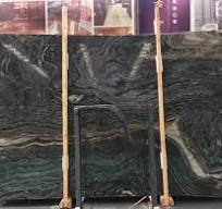Losa de mármol de piedra de bosque de madera negra con ...