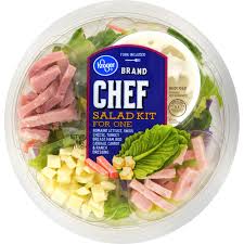 In delicatessens, diners, and airport snack bars everywhere, we find its faithful components: Kroger Chef Salad Kit For One 6 Oz Smith S Food And Drug