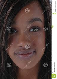 Porträt Einer Schwarzen Frau Stockfoto