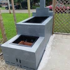 Cinder Block Cmu Offset Smoker Offset Smoker Cinder Block Brick Smoker