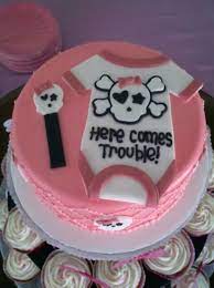 Here Comes Trouble Baby Shower Cakes Shower Cakes Rock Baby Showers