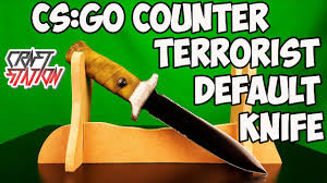 The sharpest japanese knife has finally arrived in our kitchens How To Make Counter Terrorist Default Knife From Cs Go Diy With Templates Youtube