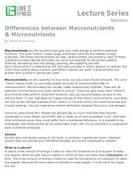 However, both have a strong ability to influence how we feel, both mentally and physically. Difference Between Macros Micros 1 1 Live In Fitness