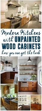 modern kitchens with unpainted cabinets