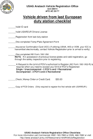 Whether you're active or former military, an eligible family member, a cadet or other protection: New U S Specifications Vehicle Purchase And Registration Checklist Pdf Free Download