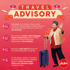 Each checked baggage must not exceed 32 kg. Airasia Travel Tips For Chinese New Year Holidays Airasia Newsroom
