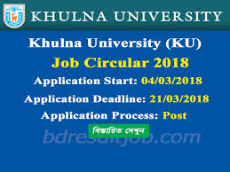 Khulna University Ku Teacher Job Circular 2018 Job Circular Jobs For Teachers Teaching Jobs