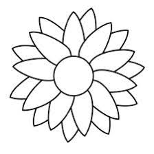 Black And White Simple Outline Outline Stencil Sunflower Clipart Pin By Alma Ramirez On Files Flower Templates Printable Free Flower Templates Printable Sunflower Template