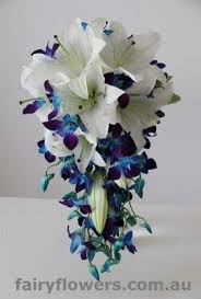 Trail Bouquets Fairy Flowers The Wedding Flowers Specilaist Orchids Wedding Flowers Wedding Flowers Blue Orchid Wedding