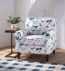 The legs are plastic and it is a firm seat, but it is a barrel chair. Going To The Dogs Upholstered Dog Print Arm Chair Dogs Plowhearth