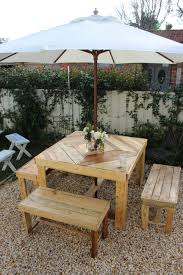 Table De Jardin Et Banc En Bois De Palettes Moveis De Paletes Moveis De Madeira Moveis Decoracao