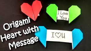 Father's day, mother's day, origami for kids, under 5, valentine's day tagged with: Easy Origami Heart With Message Gift For Mother Mother S Day Youtube
